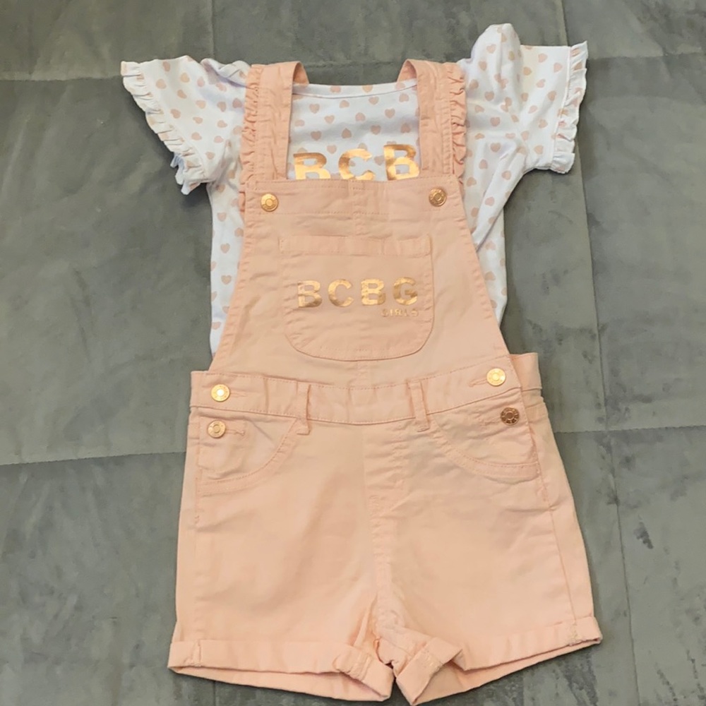 Bcbg girls overall set